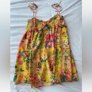 For Love and Lemons Women’s Yellow Madison Mini Dress